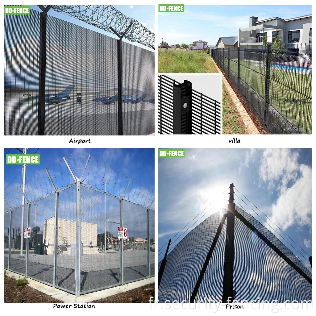 High Security Anti Climb Coup Weld Wire Mesh Fence for Villa Industry Airport Commercial Zone